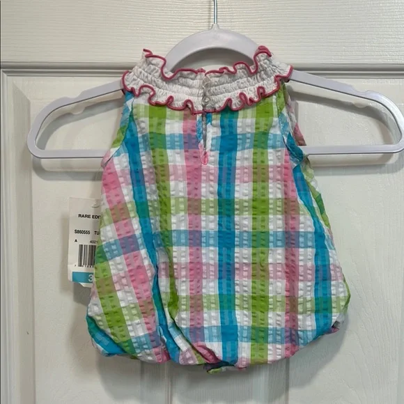 Rare Editions Multicolor Baby Romper 3-6mo NWT
